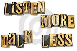 Listen more talk less motivation