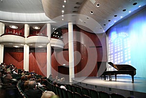 Listeners in the concert hall