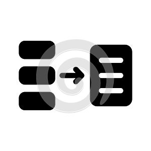 Listing Icon Vector Symbol Design Illustration