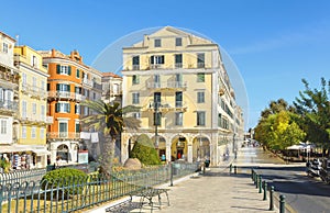 Liston Street. Old town. Kerkyra. Corfu. Greece