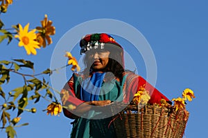 Lisu hill tribe woman in costume