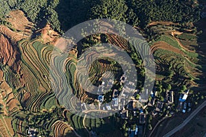 Lisu inhabited areas in the deep mountains of Panzhihua City, Sichuan Province, China