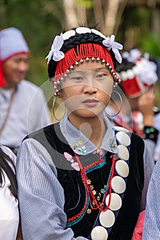 Lisu People with traditional dress. Lisu- a tribe of Arunachal Pradesh.