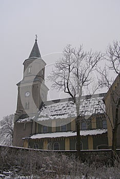Liszki village in Krakow County, lesser Poland Voivodeship Neo-romanesque Church