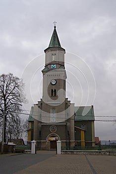 Liszki village in Krakow County, lesser Poland Voivodeship Neo-romanesque Church