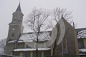 Liszki village in Krakow County, lesser Poland Voivodeship Neo-romanesque Church