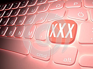 Lit keyboard with special xxx key