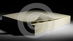 The lit surface and surrounding darkness creates a dramatic visual