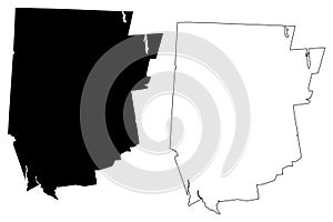 Litchfield County, Connecticut U.S. county, United States of America,USA, U.S., US map vector illustration, scribble sketch