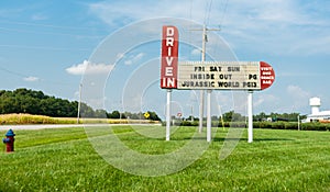 Litchfield Drive-in movie theatre, Illinois, USA