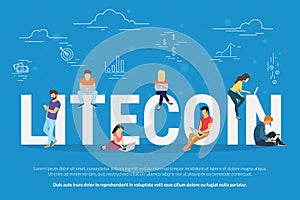 Litecoin concept illustration