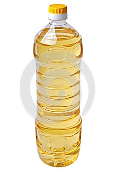 Liter bottle of vegetable oil