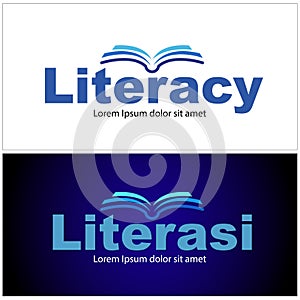 Literacy symbol or icon.
