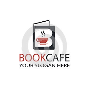 Literary cafe emblem