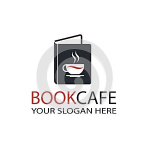 Literary cafe emblem