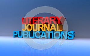 literary journal publications on blue