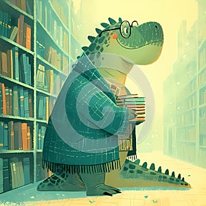 Literary Lizard: A Dinosaur Librarian\'s Tale