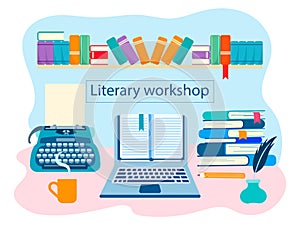 Literary workshop the book world