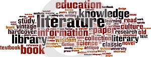 Literature word cloud