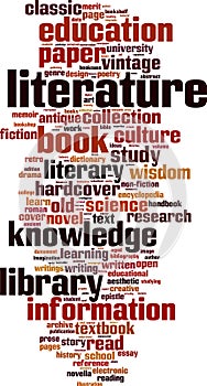 Literature word cloud