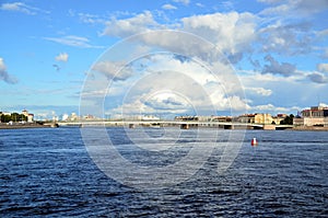 Liteyny Bridge across the Neva river