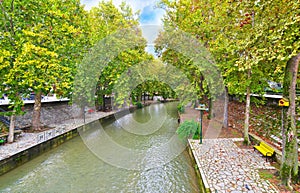 Lithaios river at Trikala Thessaly Greece photo