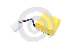 Lithium-ion polymer rechargeable battery (abbreviated as LiPo, LIP, Li-poly) photo