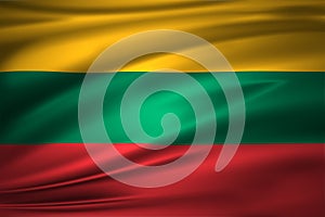 Lithuania flag illustration