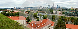 Lithuania in the summer. Vilnius panorama.