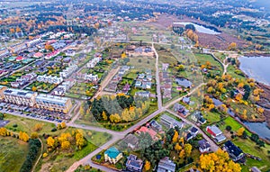 Lithuania Vilnius Pilaite district from above