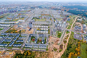 Lithuania Vilnius Pilaite district from above