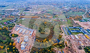 Lithuania Vilnius Pilaite district from above