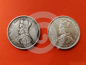 Lithuanian 10 Litas coin original and replica