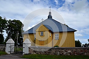 Lithuanian architectural monuments - DeguÄiai St. Vincent Ferrer Church.