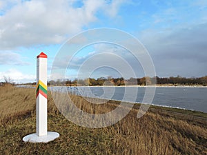 The Lithuanian border marking stake