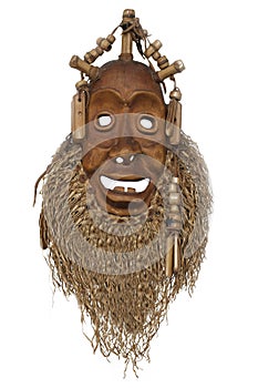 LIthuanian folk art - traditional wooden masks devils, horses, warriors, shamans, witches, spirits and animals like