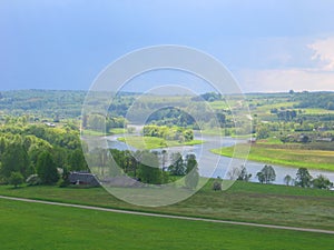 Lithuanian landscape in Kernave photo