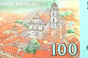 Lithuanian litu banknote