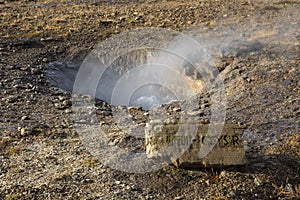 Litli Geysir at Haukadalur Valley in Iceland