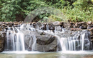 Litlle waterfall in forest