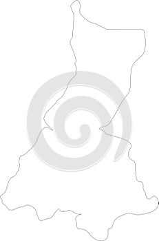 Litoral Equatorial Guinea outline map photo