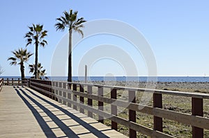 Litoral wooden path photo