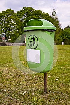 Litter Bin in Park