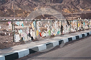 Litter in desert environment, Nuweiba