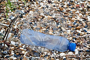 Litter left on the beach on the Isle of Grain