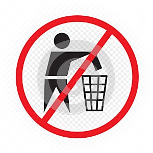 littering is prohibited sign symbol