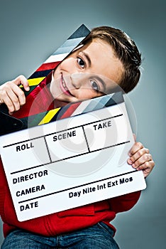 Little Actor with a Slate in His Head