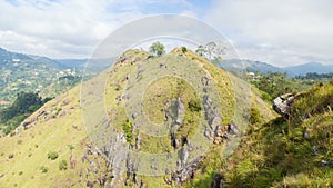 Little Adam`s Peak Ella landscape, Sri Lanka timelapse