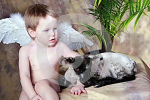 Little Angel with Lamb