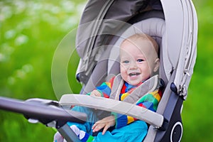 Little baby in stroller